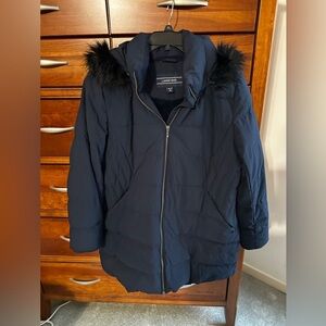 Land’s End Cozy Winter Coat with Hood. EUC. Sixe XL, Petite.